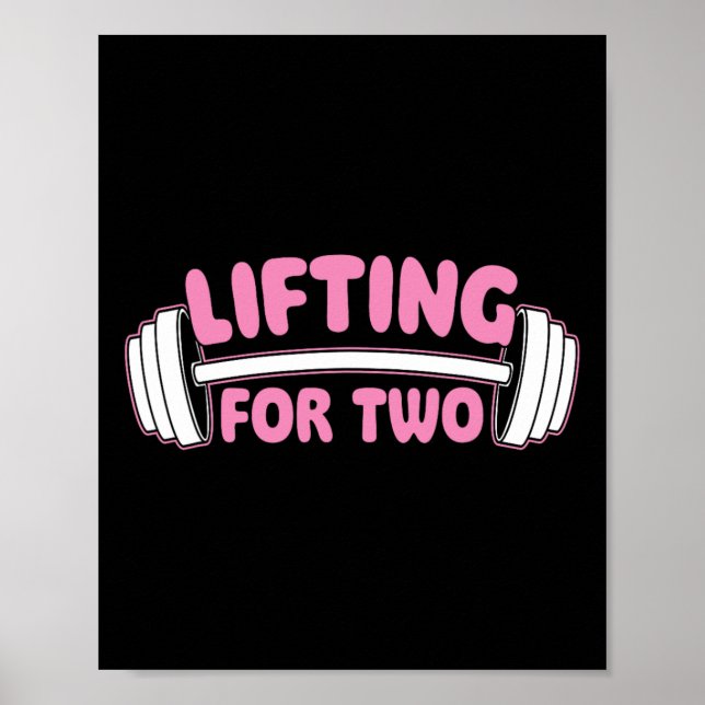 Lifting For Two - Workout Gym Weightlifting Bodybu Poster (Front)