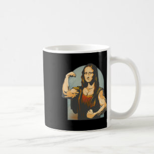 Lifting Mona Lisa Fitness Bodybuilding Coffee Mug