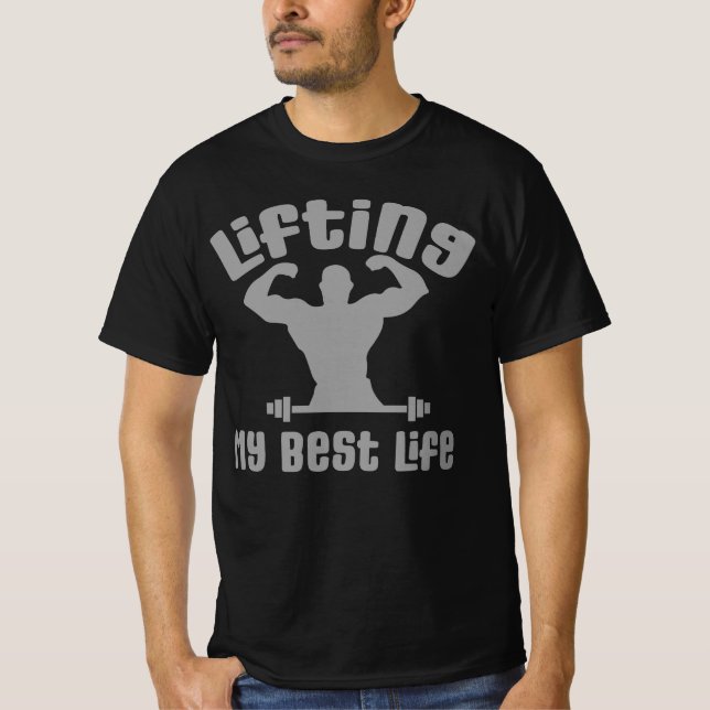 Lifting My Best Life Mens  T-Shirt (Front)