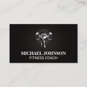 Lifting weight   Fitness Business Card