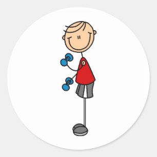 Lifting Weights Tshirts and Gifts Classic Round Sticker