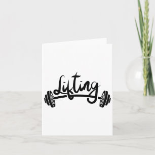 Lifting Workout Lift Gym Weightlifting Card