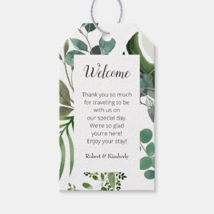 LIFY Botanical Eucalyptus Leaves Wedding Gift Tags