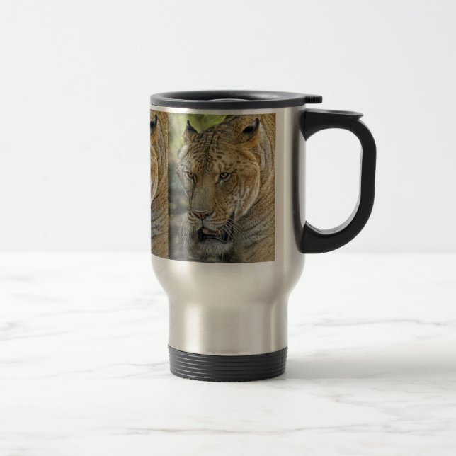 Liger (half tiger half lion) Travel Mug (Right)
