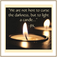 Light A Candle JFK Quote