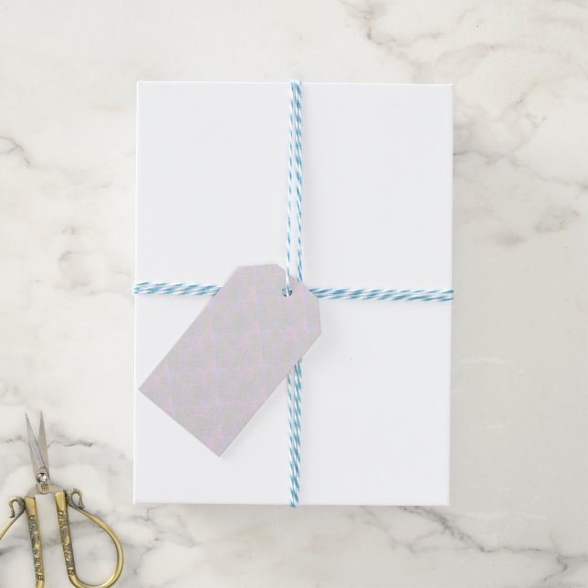 Light Abstract Gift Tag (With Twine)