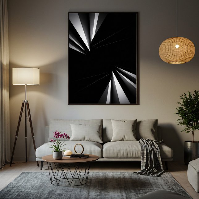 Light Abyss Geometry Canvas Print (Creator Uploaded)