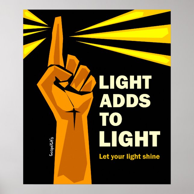 Light Adds to Light Poster (Front)