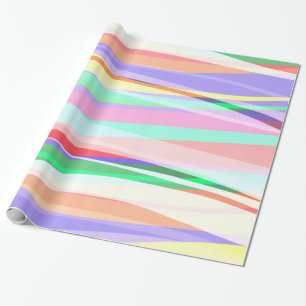 Light Airy Waves Wrapping Paper