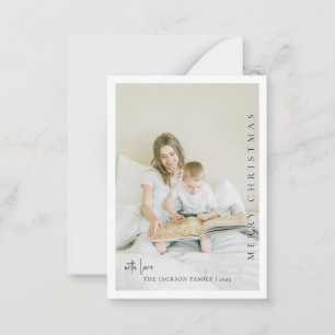 Light and Airy Family Christmas Photo Card