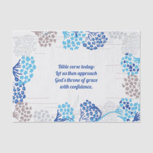 Light and Airy Hydrangea Floral Pattern Tissue Paper