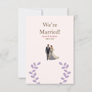 Light and comfortable wedding invitation, printed invitation