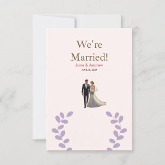 Light and comfortable wedding invitation, printed  invitation