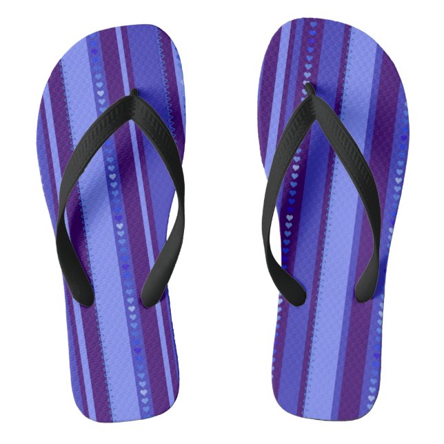 Light and dark Blue Jandals (Footbed)