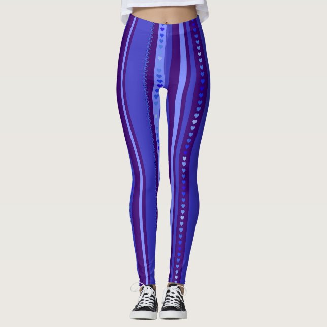 Light and dark Blue Leggings (Front)