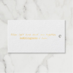 Light And Dark Foil Gift Tag