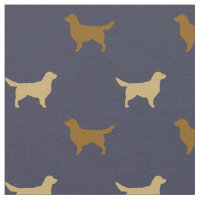 Light and Dark Golden Retriever Dog Silhouettes