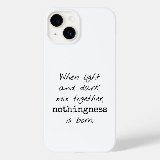 Light And Dark iPhone Case (Back)
