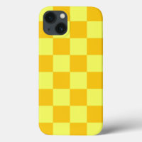 Light and Dark Yellow Chequered Design