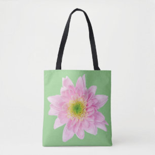 Light and feminine Pink mum on a tote Bag