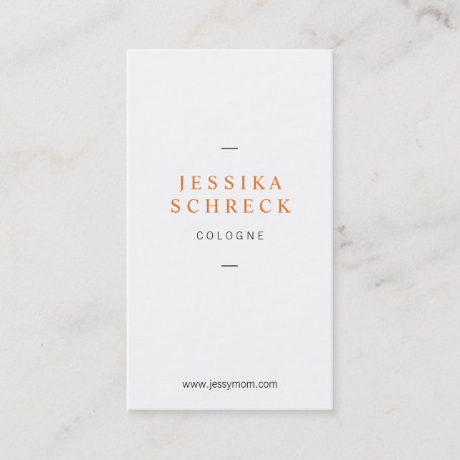 light and fine with copper calling card (Front)