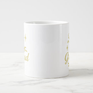 Light and Gratitude ✨ | Elegant Gold Christmas Des Large Coffee Mug