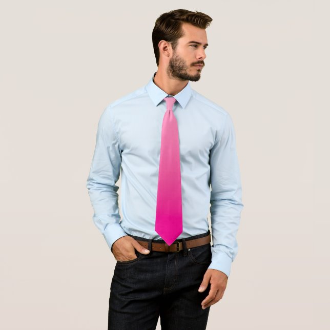 Light and Hot Pink Ombre Tie (In Situ)