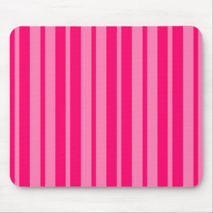 Light and Hot Pink Stylish Stripes Pattern Design  Mouse Pad