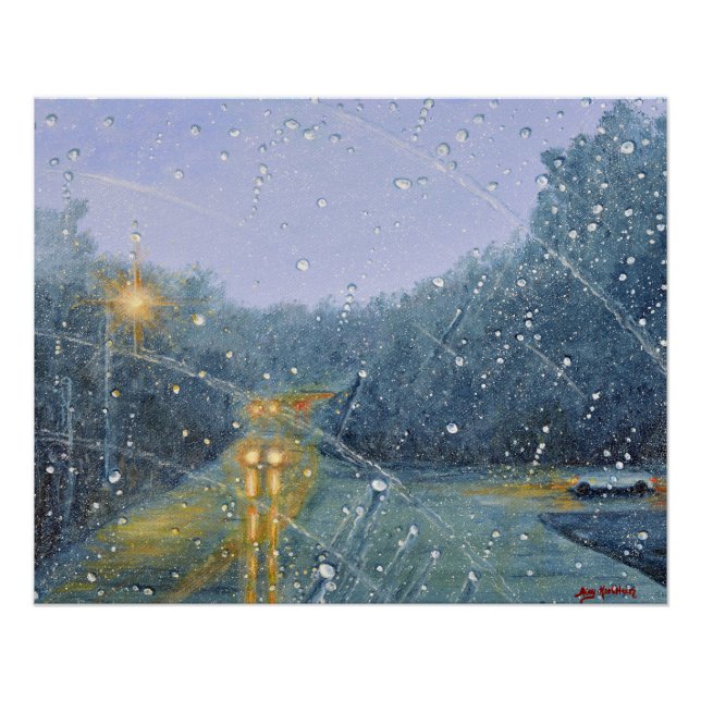 Light and Warmth on a Rainy Day Poster (Front)