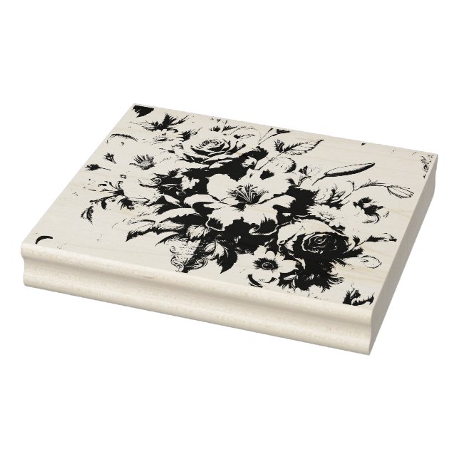 Light Antique Floral Perfection Rubber Stamp (Stamp)