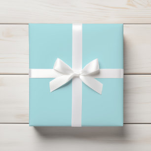 Light Aqua Blue Cheerful Solid Colour Wrapping Paper