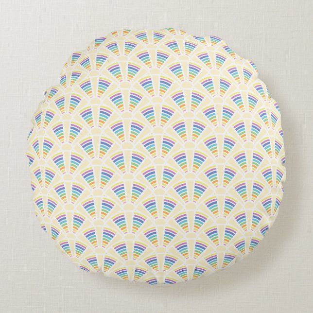 Light Arches Round Pillow (Front)