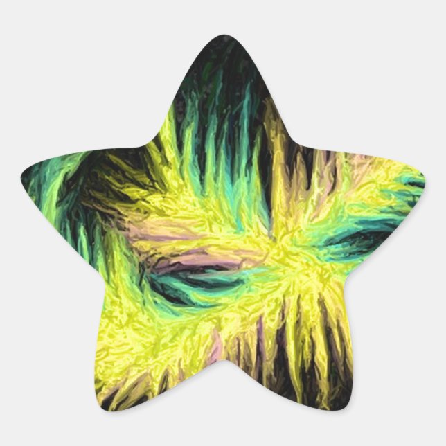 Light As A Feather Design Star Sticker (Front)