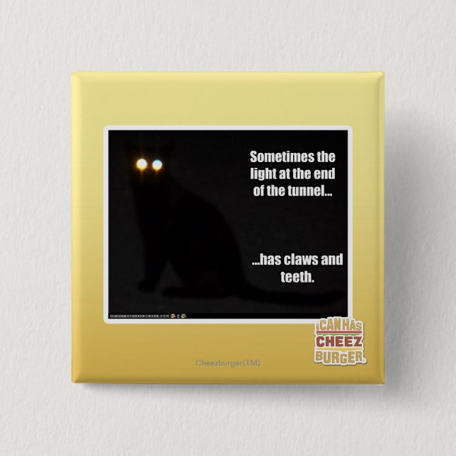 Light at the End of the Tunnel 15 Cm Square Badge (Front)