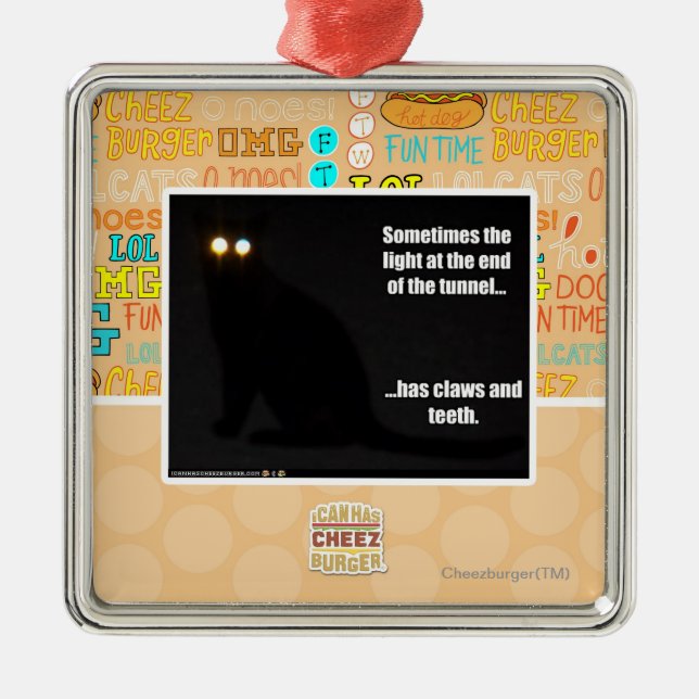 Light at the End of the Tunnel Metal Tree Decoration (Front)