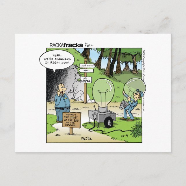 Light at the End of the Tunnel Postcard (Front)