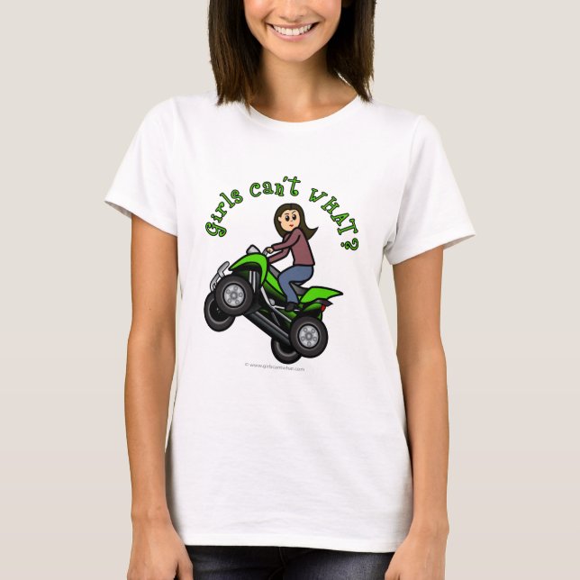Light ATV | Four Wheeling Girl T-Shirt (Front)