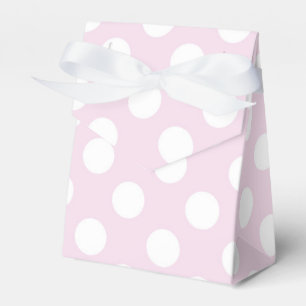 Light Baby Pink & White Polka Dots Birthday Party Favour Box