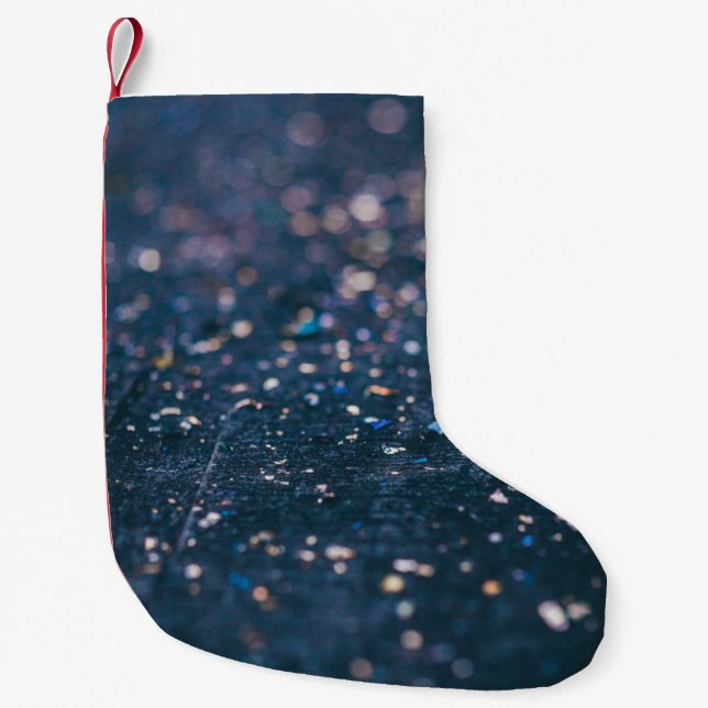 Light Background Small Christmas Stocking (Front)