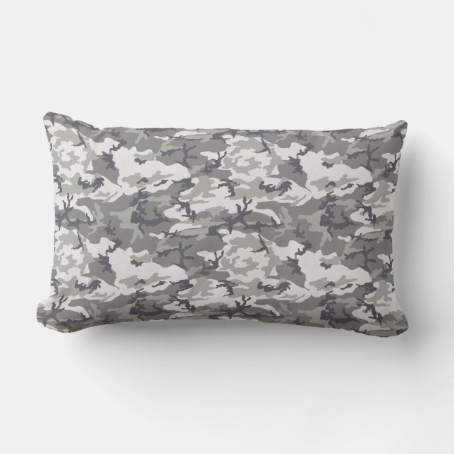 Light Bark Camo | Father's Day Gift Lumbar Cushion (Front)