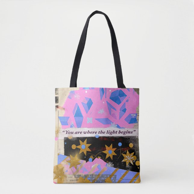 Light Begins – Modern Art Tote Bag (Front)