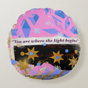 Light Begins – Round Pillow