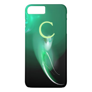 LIGHT BIRD / BLACK AND GREEN ABSTRACT MONOGRAM Case-Mate iPhone CASE