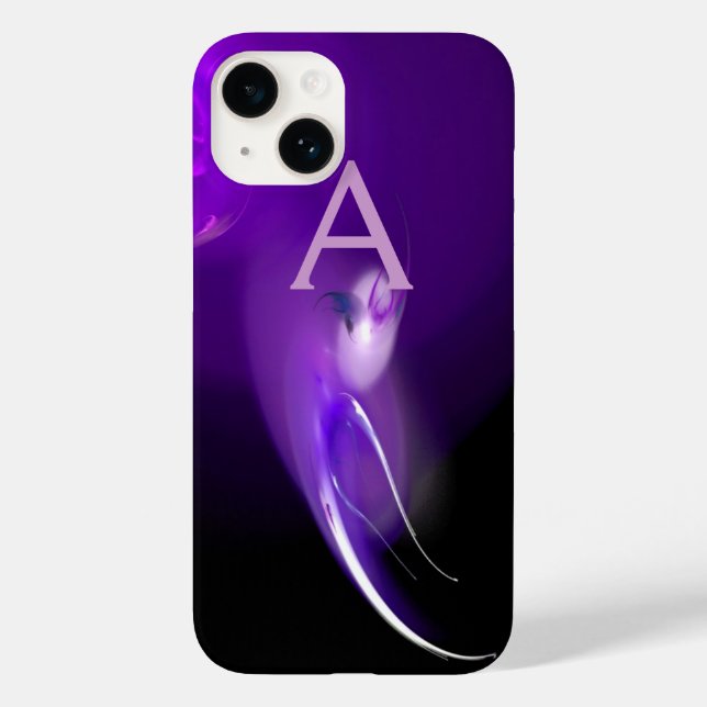 LIGHT BIRD IN PURPLE MONOGRAM Case-Mate iPhone CASE (Back)