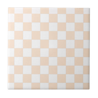 Light Bisque Chequerboard Tile