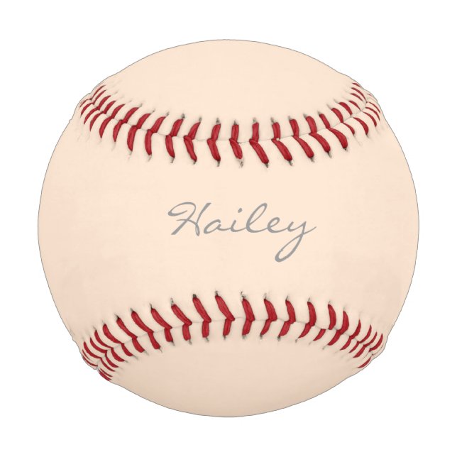 Light Bisque Personalised Baseball (Front)