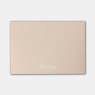 Light Bisque Personalised Post It Notes