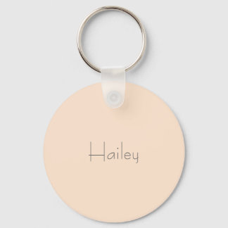Light Bisque Personalized Keychain
