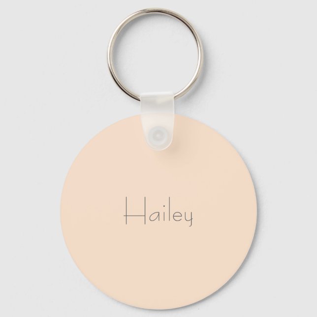 Light Bisque Personalized Keychain (Front)