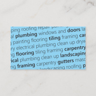 LIGHT BLUE #1 Get Noticed Get Work Business Card